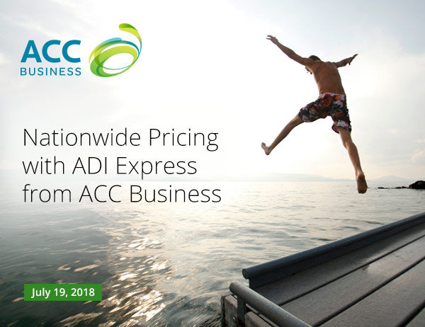 Nationwide Pricing with ADI Express from ACC Business