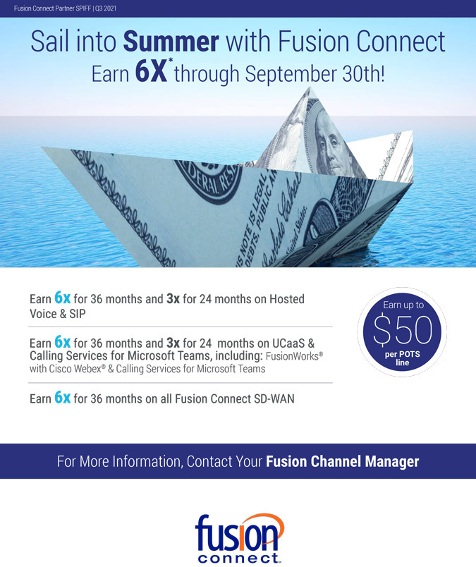 Sail into Summer with Fusion Connect 6X through September 30th!