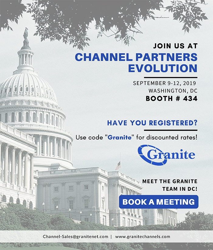 Join us at Channel Partners Evolution - Booth #434 September 9-12, 2019