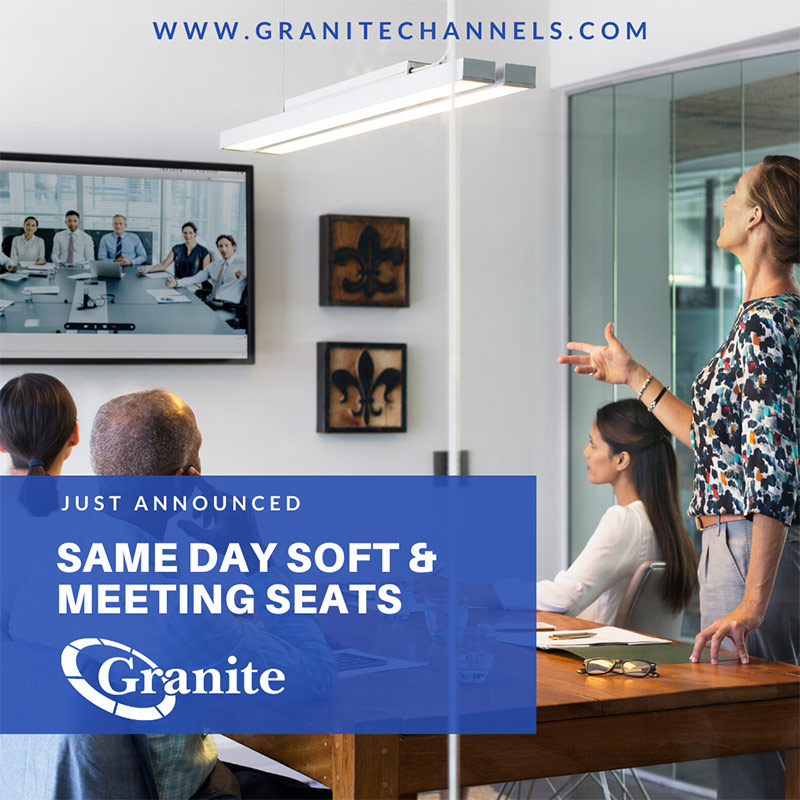 Granite - same day soft & meeting seats