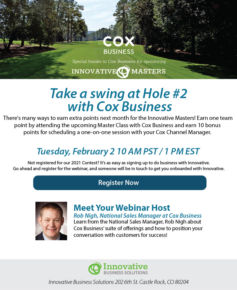 Take a swing at hole #2 with Cox Business