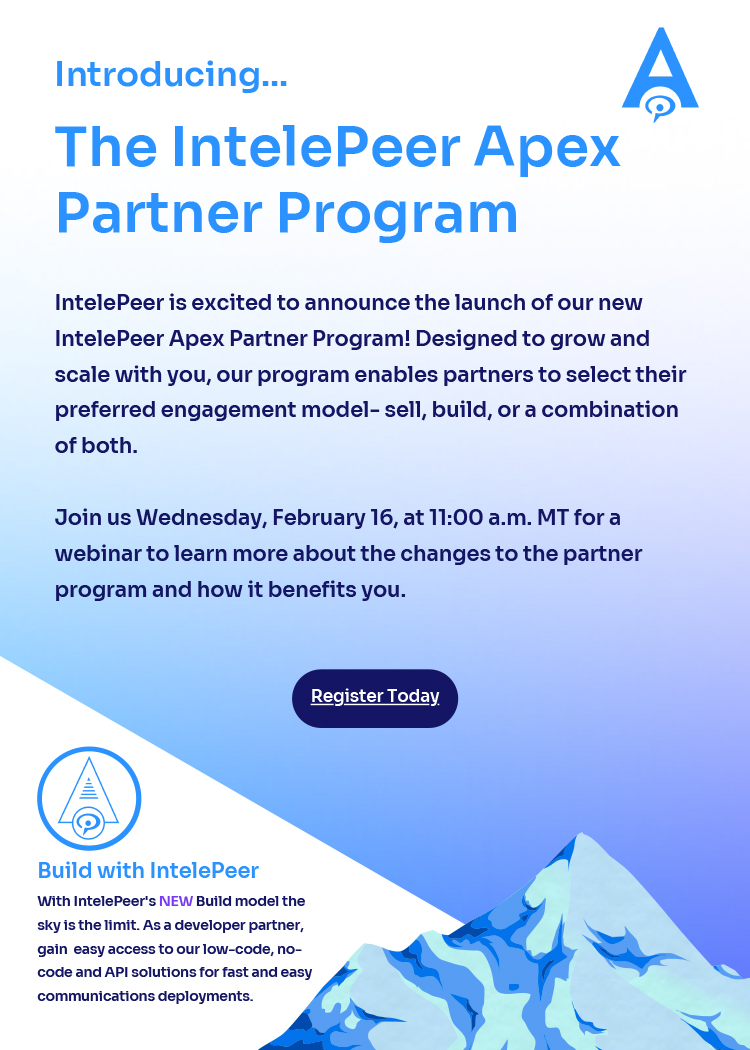 Introducing... The IntelePeer ApexPartner Program