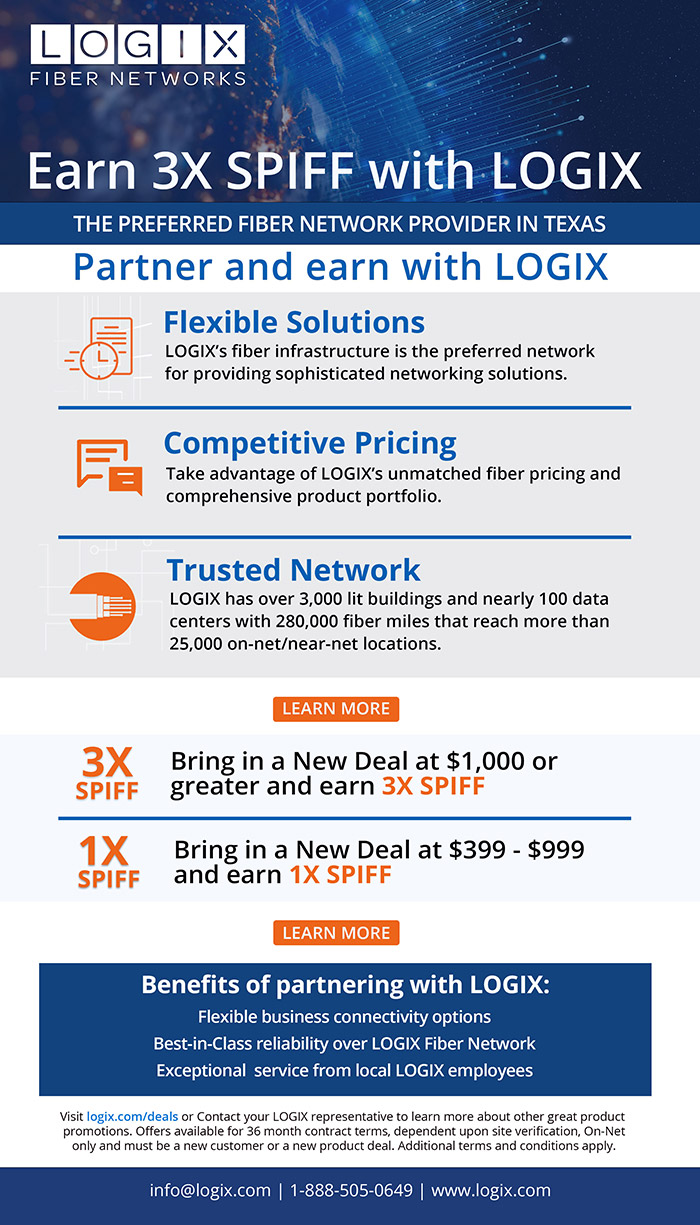 Earn 3X SPIFF with LOGIX