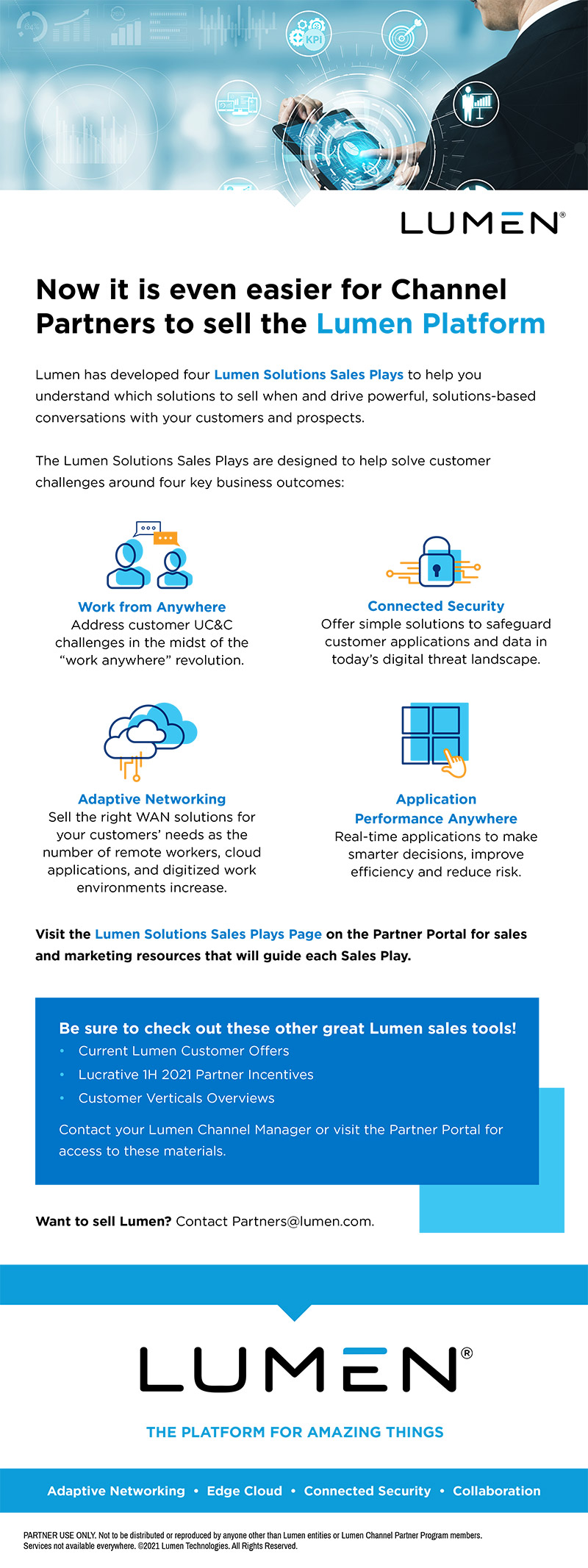 Now it is even easier for Channel Partners to sell the Lumen Platform