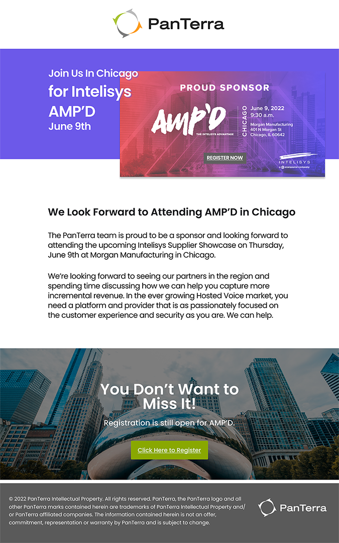 Join us in Chicago for Intelisys AMP'D June 9th