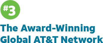 #3 Award-Winning Global AT&T Network