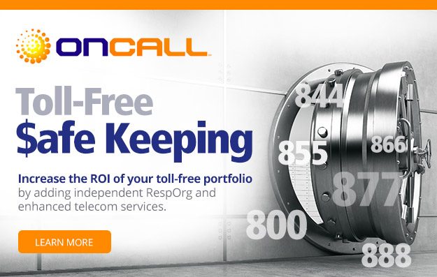 OnCall - Toll Free Safe Keeping - Learn More